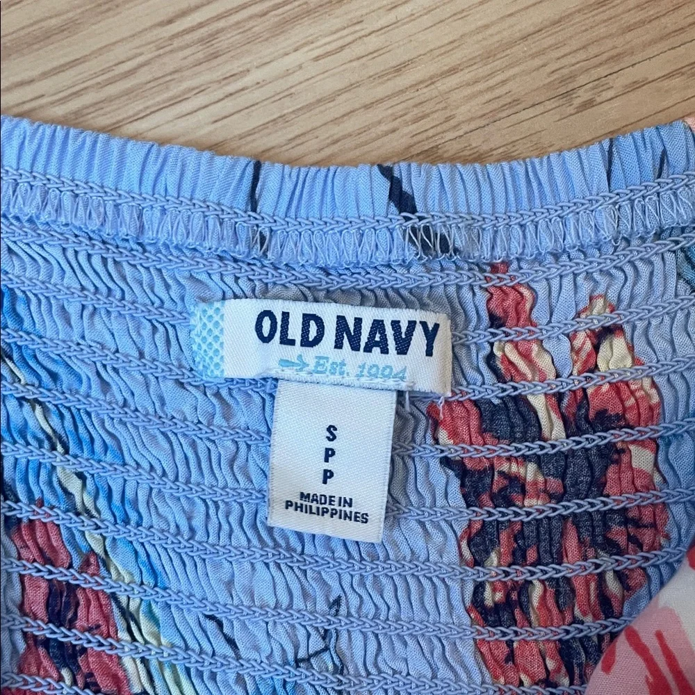 Old Navy Blue Floral Dress - Picture 6 of 6